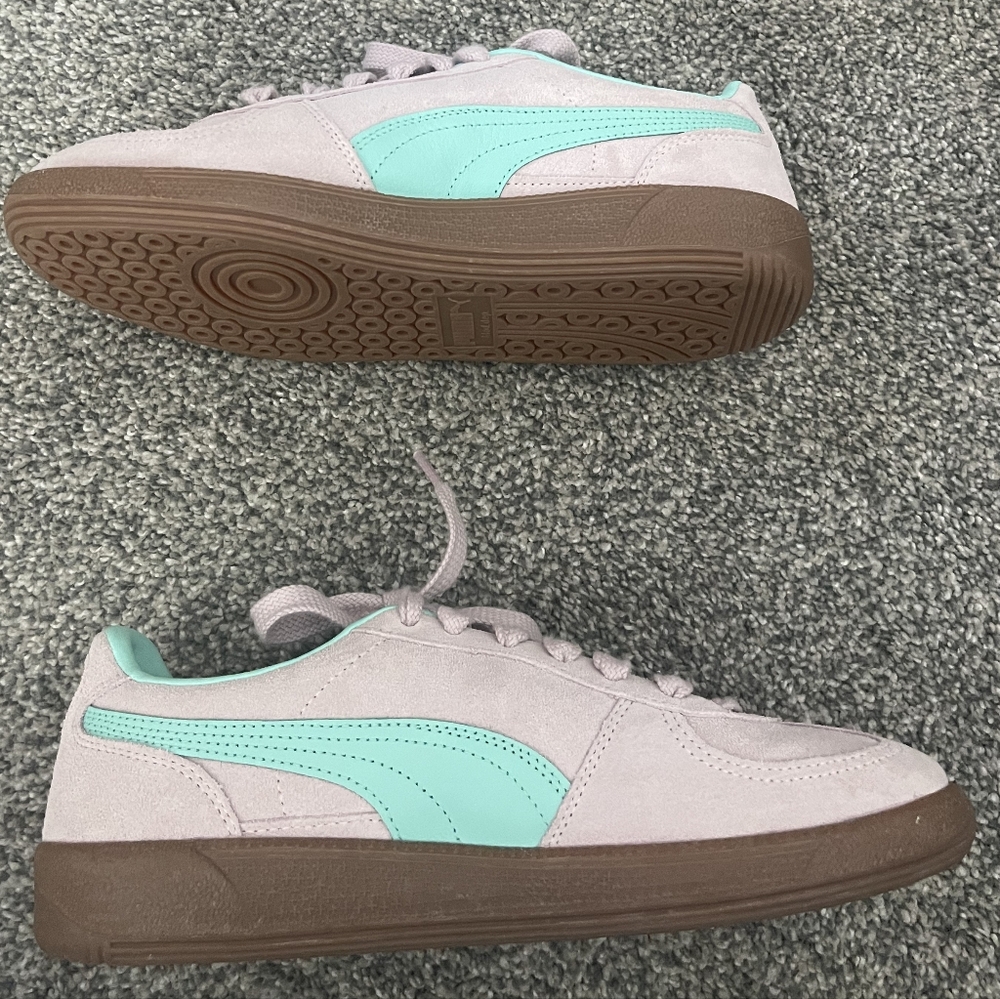 NWOT Puma Palermo Suede Classic Casual Sneaker Lavender Alert-Safe Lake Size 8.5 - Picture 4 of 8